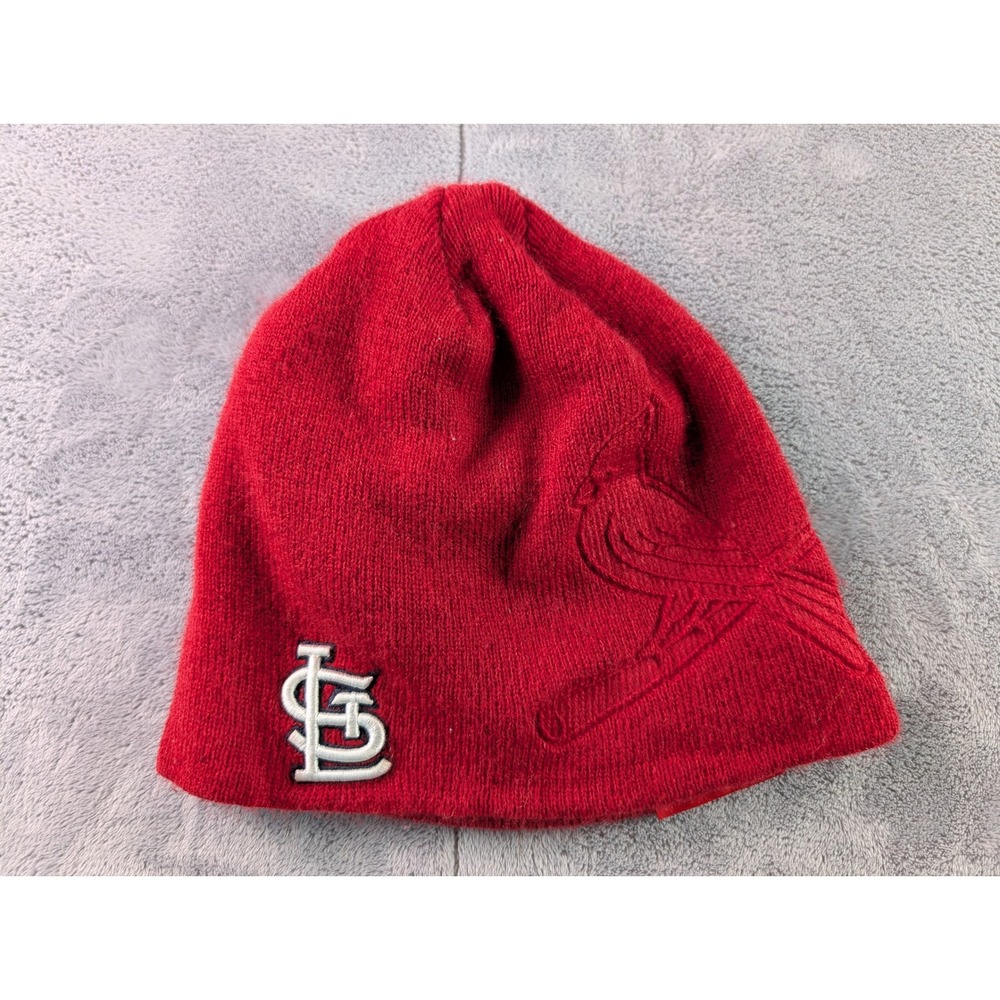 Fan Favorite St Louis Cardinals Red Knit Beanie Hat OSFA MLB Baseball STL Logo